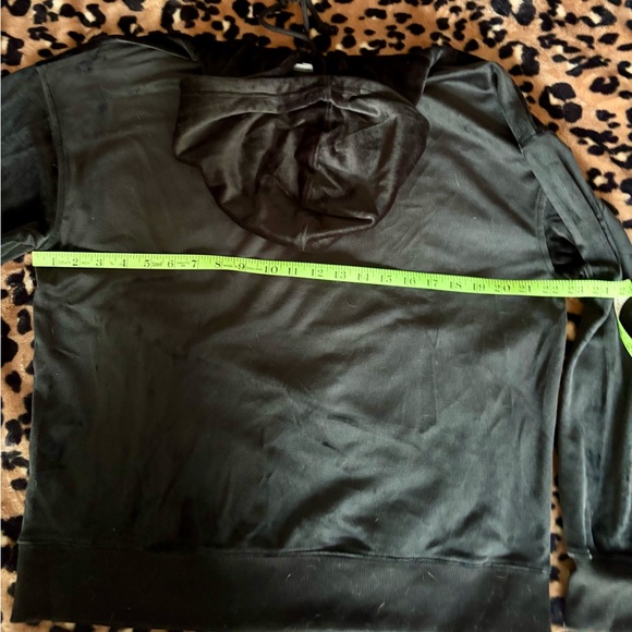 Champion Black Velour Hoodie - Picture 6 of 12